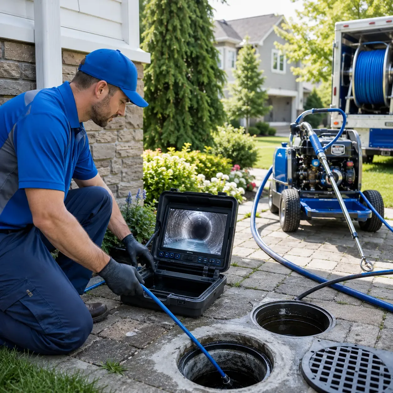 Outdoor drain cleaning professionals serving Iola, WI