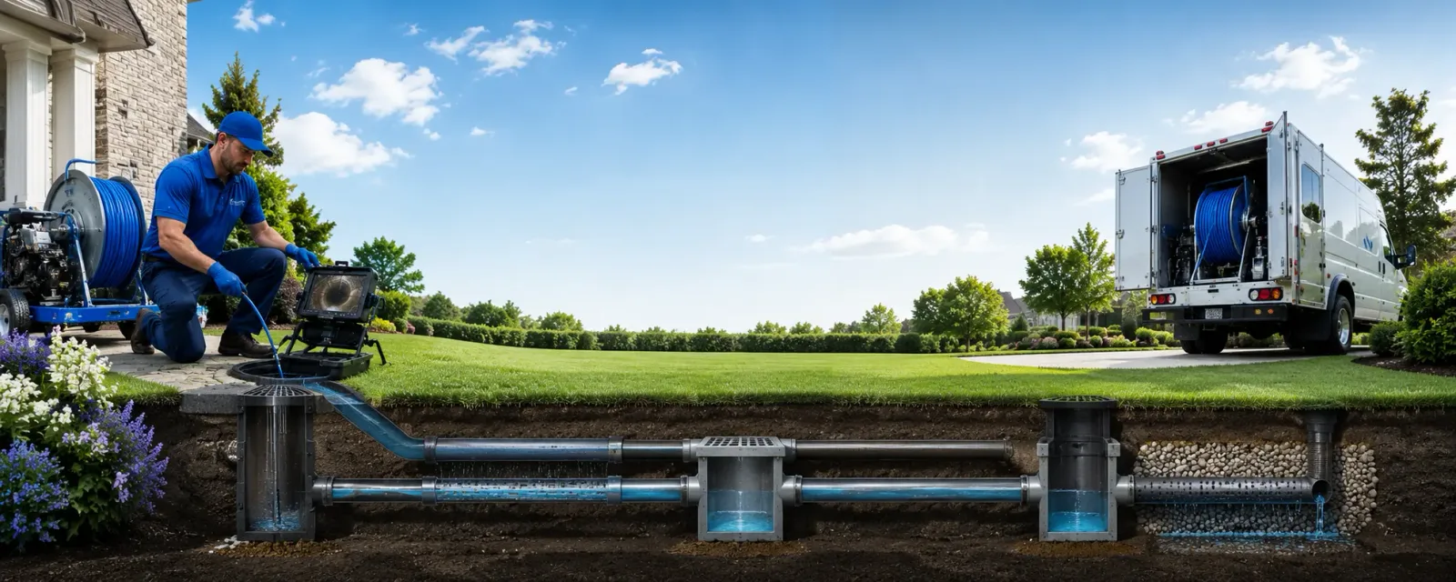 Outdoor drain cleaning information for Iola, WI